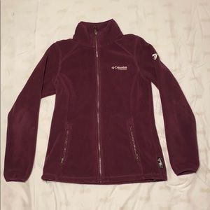 Columbia Titanium Titan Pass Jacket Burgandy